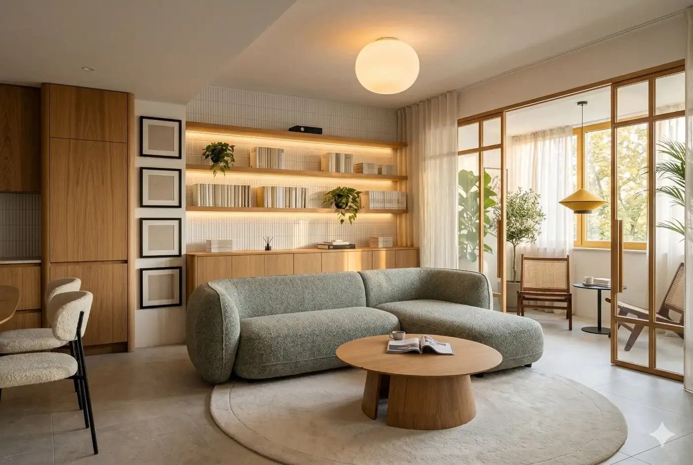 Apartmán Slnečnice, Bratislava (2025) — interiér na kľúč, Perknovska & Co.